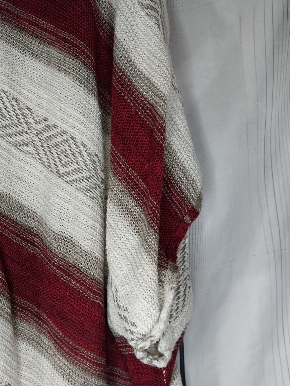 Hollister Vintage Aztec Open Front Striped Y2K Boho Western Knit Cardigan - Picture 3 of 9